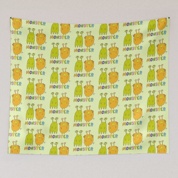 Item preview, Green and Yellow Monsters Couple designed and sold by KOTOdesign.