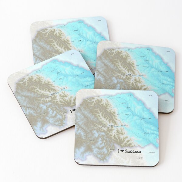 Item preview, Suceava County Map, România designed and sold by maptheclouds.