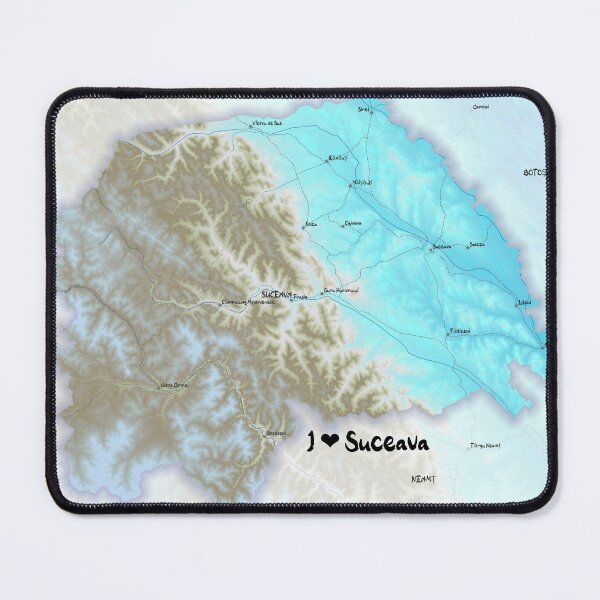 Item preview, Suceava County Map, România designed and sold by maptheclouds.