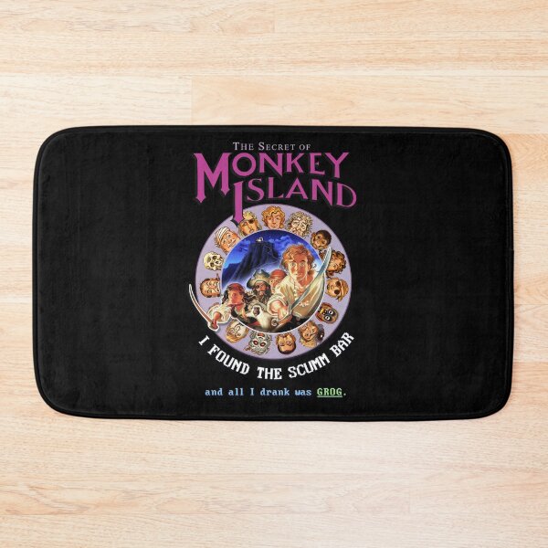 Item preview, Secret of Monkey Island - I FOUND THE SCUMM BAR and all I drank was GROG. - Classic MS-DOS point and click graphic adventure game! designed and sold by RetroTeeStudio.
