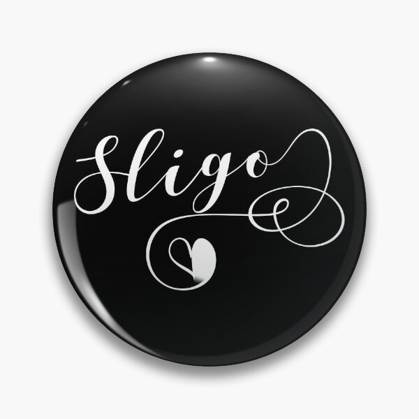 Item preview, Sligo County Colours Flag Heart, Contae Shligigh, Ireland, Irish designed and sold by Celticana.