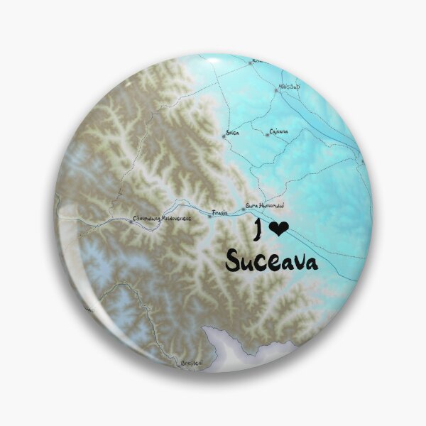 Item preview, Suceava County Map, România 2 designed and sold by maptheclouds.