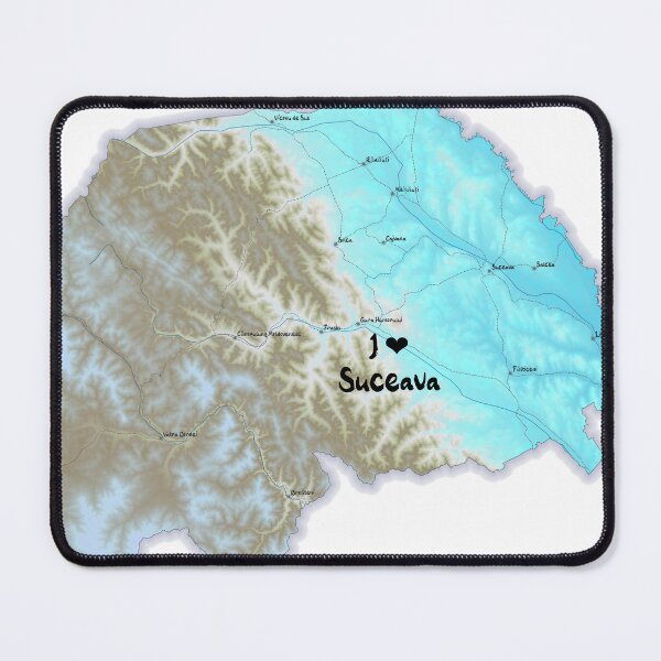 Item preview, Suceava County Map, România 2 designed and sold by maptheclouds.