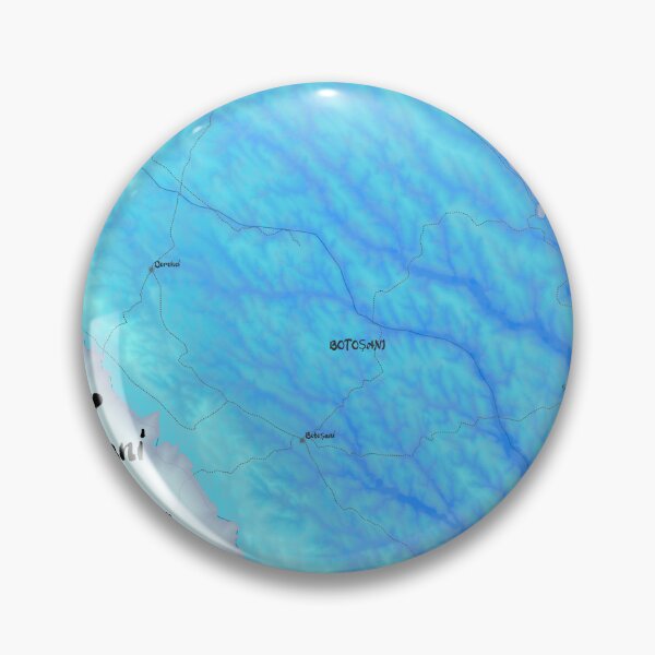 Item preview, Botoșani County Map, România designed and sold by maptheclouds.