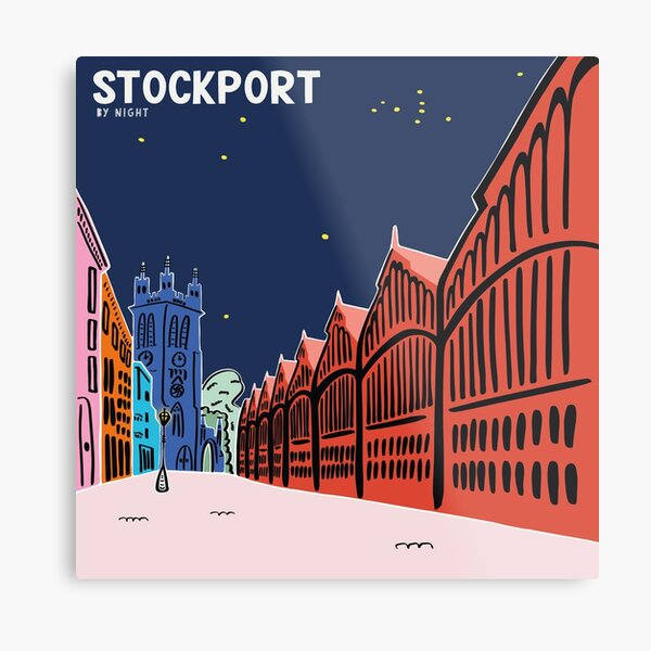 Item preview, STOCKPORT | MARKET AND SAINT MARY'S BY NIGHT designed and sold by axelle1410.