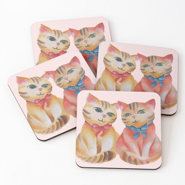 Item preview, cats with bow designed and sold by Rebdey.