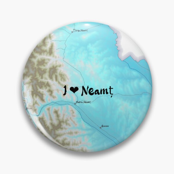 Item preview, Neamț County Map, România 2 designed and sold by maptheclouds.