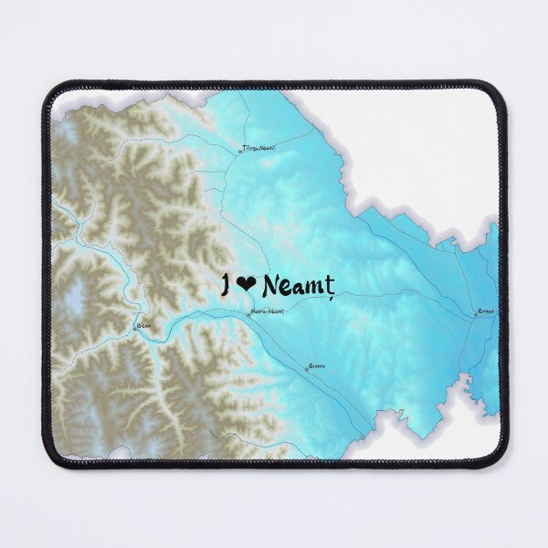 Item preview, Neamț County Map, România 2 designed and sold by maptheclouds.