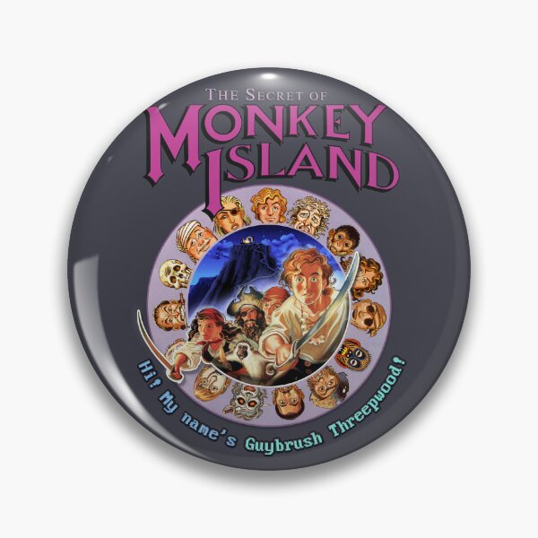 Item preview, Secret of Monkey Island - HI, I'M GUYBRUSH THREEPWOOD! Classic MS-DOS point and click graphic adventure game! designed and sold by RetroTeeStudio.