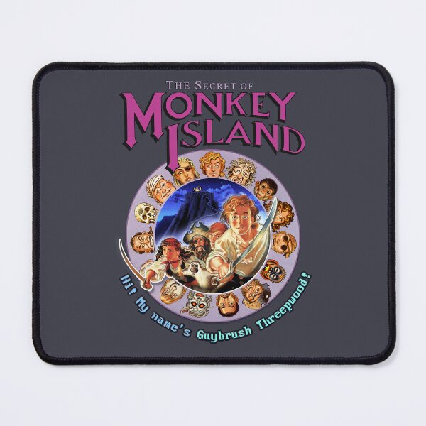Item preview, Secret of Monkey Island - HI, I'M GUYBRUSH THREEPWOOD! Classic MS-DOS point and click graphic adventure game! designed and sold by RetroTeeStudio.