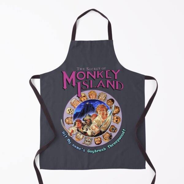Item preview, Secret of Monkey Island - HI, I'M GUYBRUSH THREEPWOOD! Classic MS-DOS point and click graphic adventure game! designed and sold by RetroTeeStudio.