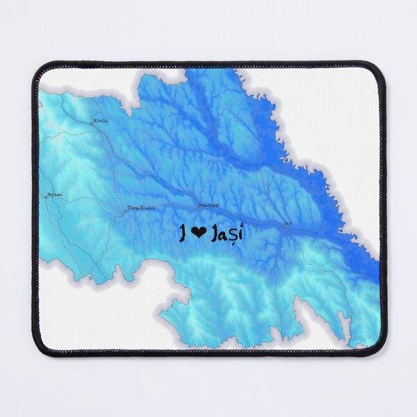Item preview, Iași County Map, România 2 designed and sold by maptheclouds.
