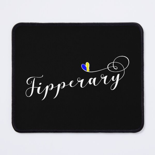 Item preview, Tipperary County Colours Flag Heart, Tiobraid Árann, Ireland, Irish designed and sold by Celticana.
