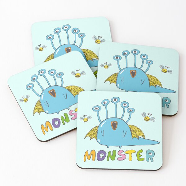 Item preview, Blue Five-eyed Monsters  designed and sold by KOTOdesign.