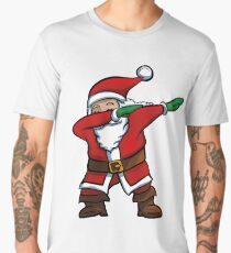 Dabbing Santa T-Shirt Funny Santa Claus Christmas Dab Tee Men's Premium T-Shirt