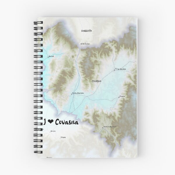 Item preview, Covasna County Map, România designed and sold by maptheclouds.