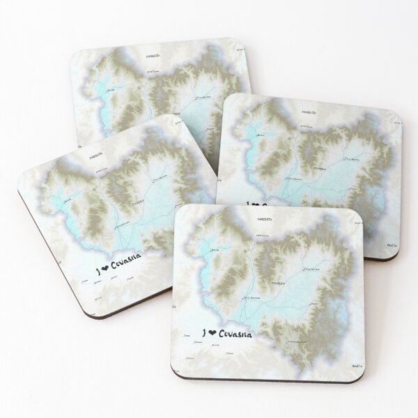 Item preview, Covasna County Map, România designed and sold by maptheclouds.