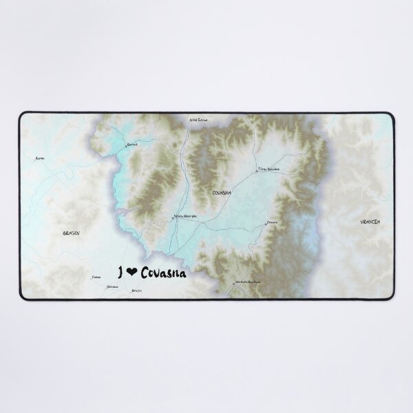 Item preview, Covasna County Map, România designed and sold by maptheclouds.