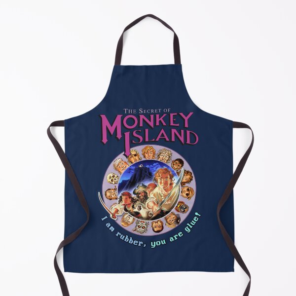 Item preview, Secret of Monkey Island - I AM RUBBER, YOU ARE GLUE. Classic MS-DOS point and click graphic adventure game! designed and sold by RetroTeeStudio.