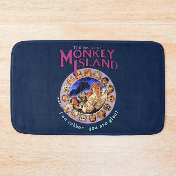 Item preview, Secret of Monkey Island - I AM RUBBER, YOU ARE GLUE. Classic MS-DOS point and click graphic adventure game! designed and sold by RetroTeeStudio.