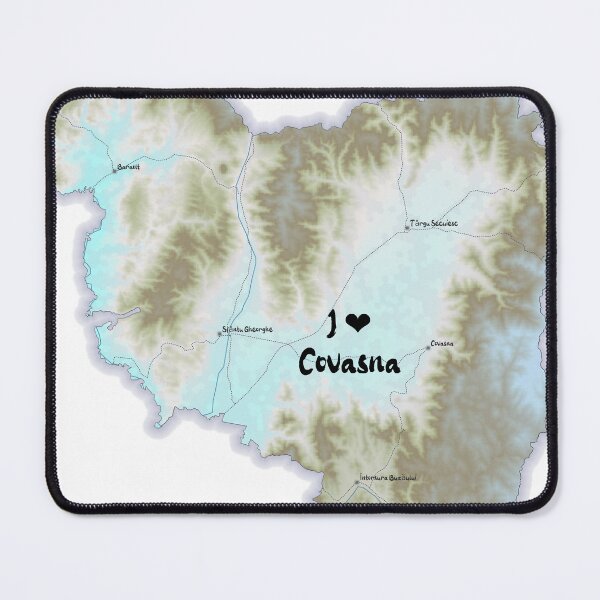 Item preview, Covasna County Map, România 2 designed and sold by maptheclouds.