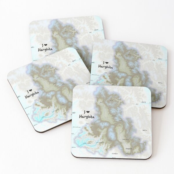 Item preview, Harghita County Map, România designed and sold by maptheclouds.