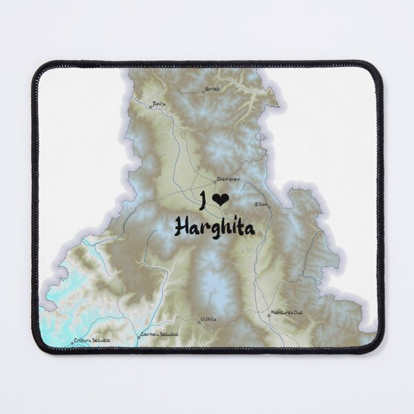 Item preview, Harghita County Map, România 2 designed and sold by maptheclouds.