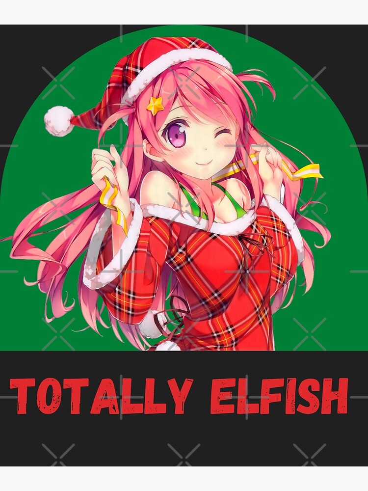 Cute Anime Asian Girl Wearing Christmas Santa Costume Stock Illustration -  Download Image Now - iStock