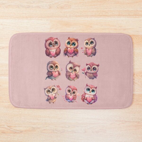 Item preview, Cute Pink Valentine Owl with Roses, BabyOwl, Tiny Owl , gift for owl lover, I’ll Owl ways love you, owl Valentine, Bird lover valentine designed and sold by Mumzy2many.