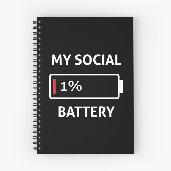 Item preview, My Social Battery Low Energy Introvert Antisocial Quotes designed and sold by Designer-Girl.