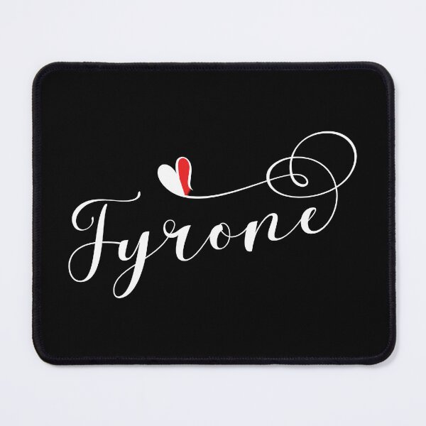Item preview, Tyrone County Colours Flag Heart, Tír Eoghain, Ireland, Irish designed and sold by Celticana.