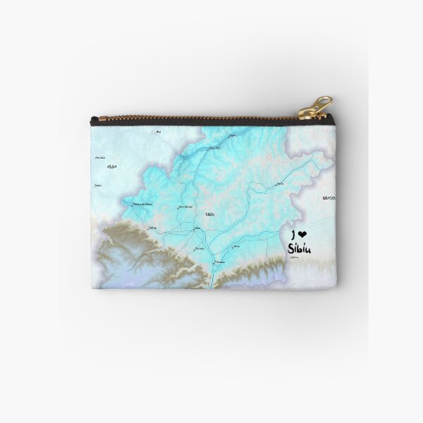 Item preview, Sibiu County Map, România designed and sold by maptheclouds.