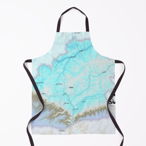 Item preview, Sibiu County Map, România designed and sold by maptheclouds.