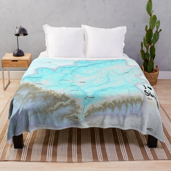 Item preview, Sibiu County Map, România designed and sold by maptheclouds.