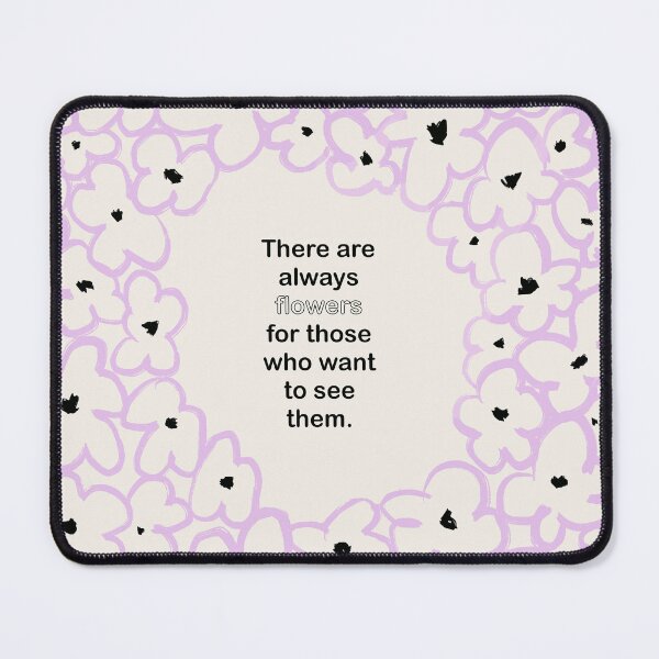 Item preview, Positive Mindset Quote - Uplifting Flowers in Lila designed and sold by BohomadicStudio.