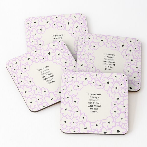 Item preview, Positive Mindset Quote - Uplifting Flowers in Lila designed and sold by BohomadicStudio.