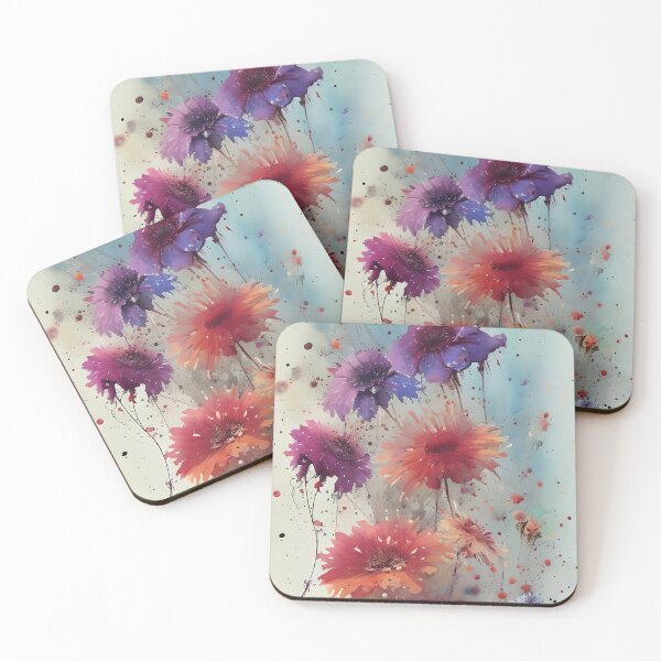 Item preview, Loose watercolor flowers, atmospheric flowers designed and sold by i-cottagedesign.