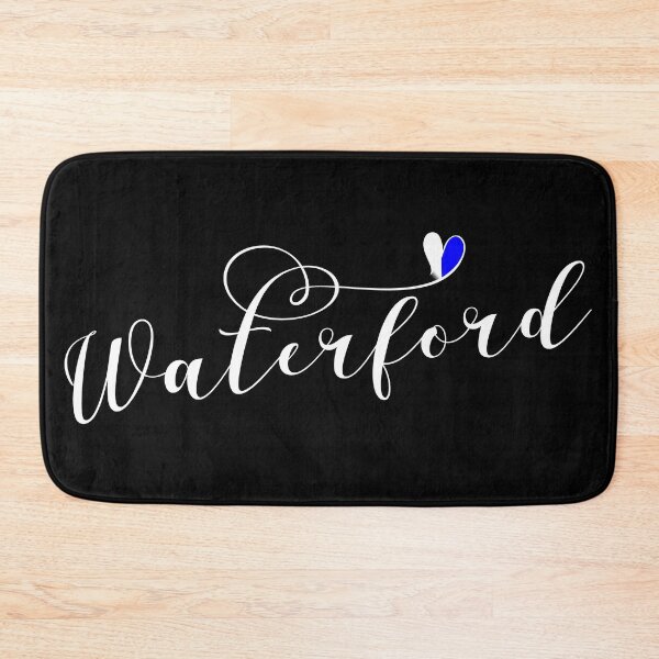 Item preview, Waterford County Colours Flag Heart, Port Láirge, Ireland, Irish designed and sold by Celticana.