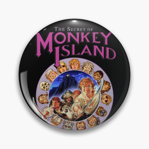 Item preview, Secret of Monkey Island - Logo and Pirate Codewheel - Classic MS-DOS point and click graphic adventure game! designed and sold by RetroTeeStudio.