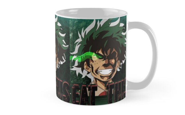 "Deku EAT THIS" Mug by animekitty14 | Redbubble