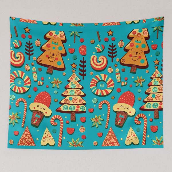 Item preview, Kids wallpaper Christmas pattern #13 designed and sold by FunArt4You.