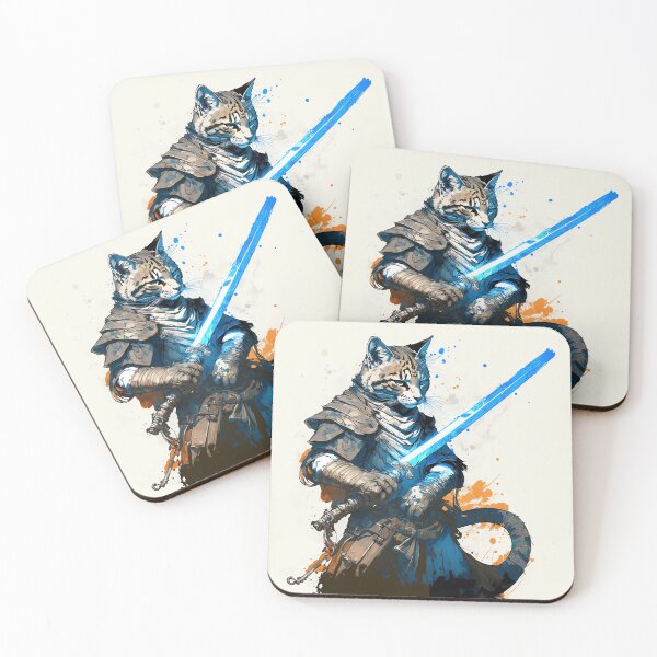 Item preview, Kyo, Cat with Laser Sword designed and sold by Electric-Llama.