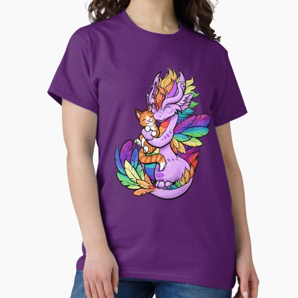 Item preview, Rainbow Dragon with Kitty Friend designed and sold by Dragons and Beasties.