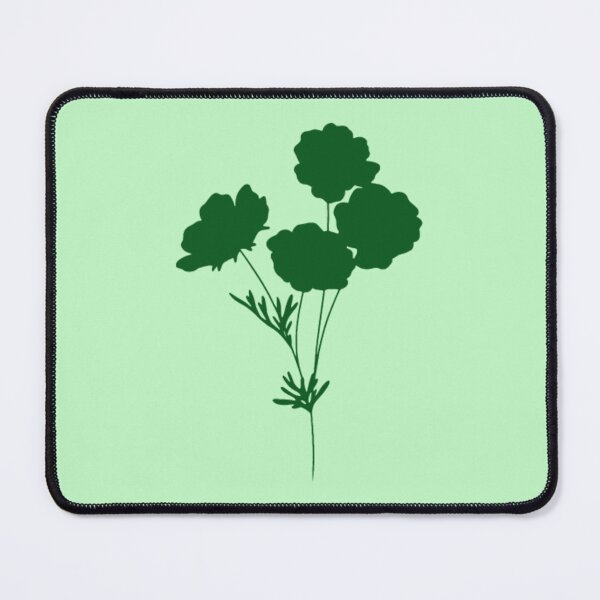 Item preview, Green Flower Silhouette designed and sold by Burnout (⌣_⌣).