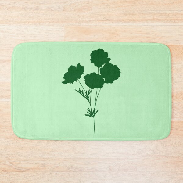 Item preview, Green Flower Silhouette designed and sold by Burnout (⌣_⌣).