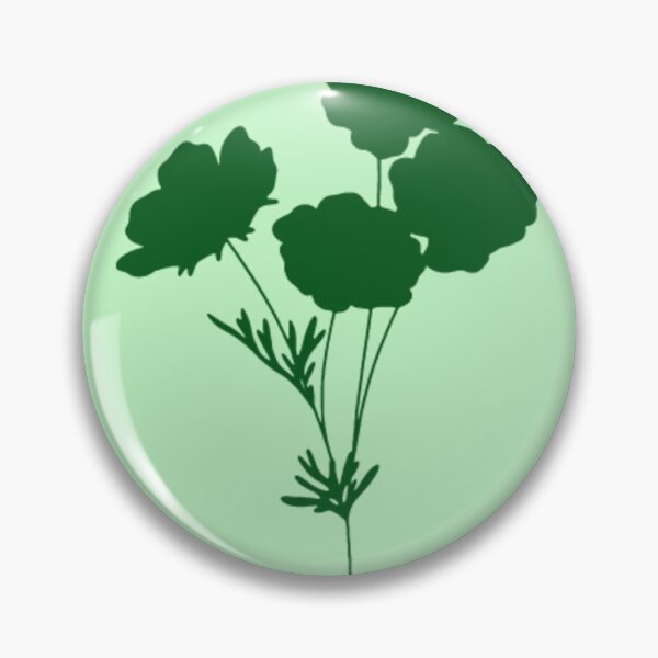 Item preview, Green Flower Silhouette designed and sold by Burnout (⌣_⌣).