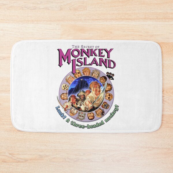 Item preview, Secret of Monkey Island - Look! A Three-Headed MONKEY! Classic MS-DOS point and click graphic adventure game! designed and sold by RetroTeeStudio.