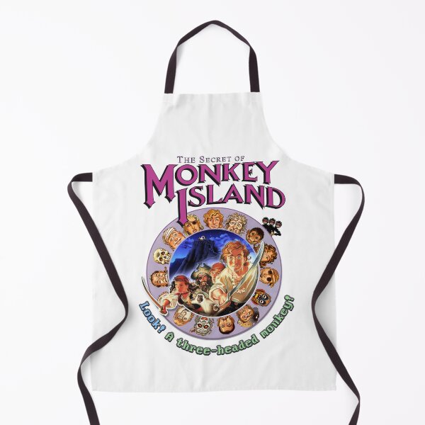 Item preview, Secret of Monkey Island - Look! A Three-Headed MONKEY! Classic MS-DOS point and click graphic adventure game! designed and sold by RetroTeeStudio.