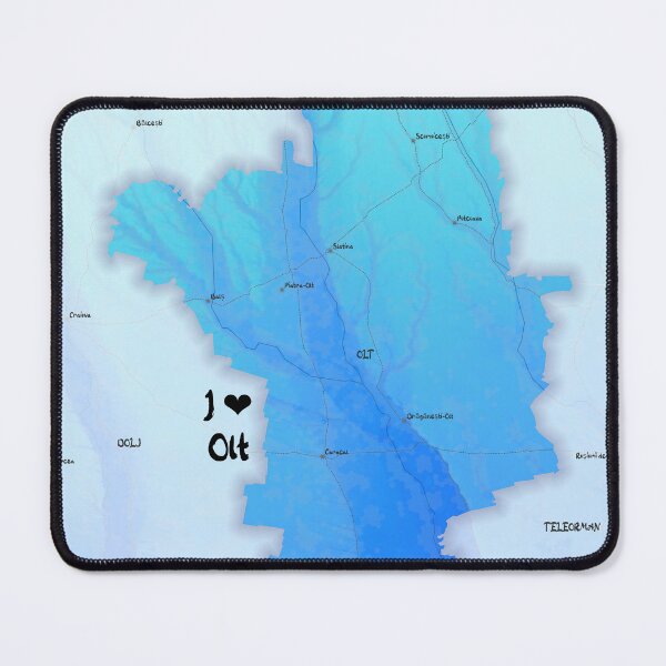 Item preview, Olt County Map, România designed and sold by maptheclouds.