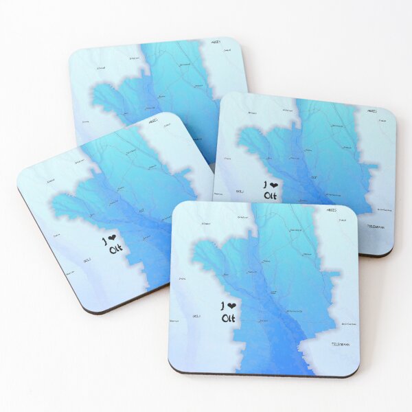Item preview, Olt County Map, România designed and sold by maptheclouds.